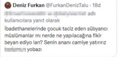 Müslümanlara Hakaret Eden Deniz Furkan Talu'nun Yurt Disina Çikisi Görünmüyor