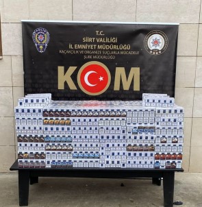 Siirt'te Gümrük Kaçagi Sigara Ele Geçirildi