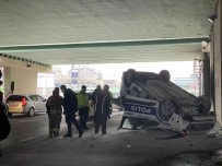 Sisli'de Polis Araci Takla Atti Açiklamasi 2 Polis Yarali