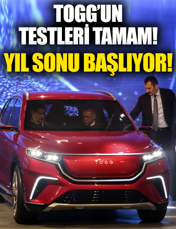 TOGG'un testleri tamam! Yıl sonu başlıyor!