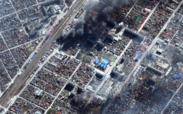 Ukrayna, Rus saldırıları sonrası uydudan görüntülendi!