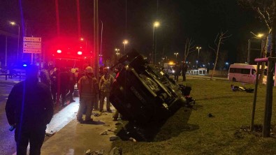 Kartal'da Trafik Kazasi Açiklamasi Yoldan Çikan Araç Takla Atti