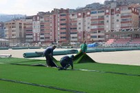 Türkeli Ilçe Stadi Yenileme Çalismalari Tamamlaniyor Haberi