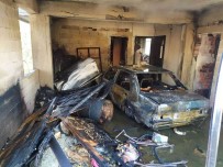 Evin Garajinda Çikan Yanginda Otomobil Alev Topuna Döndü