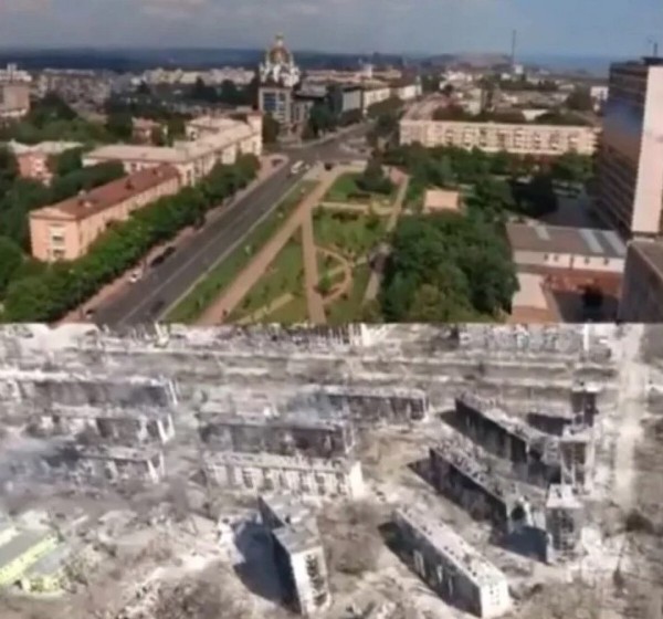 Mariupol’ün önce ve sonraki hali!