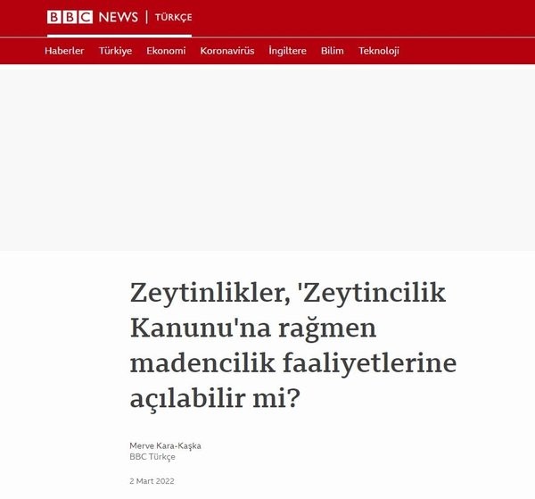 'Zeytinlik' üzerinden algı yapan gazetelere Enerji ve Tabii Kaynaklar Bakanlığı'ndan yanıt...