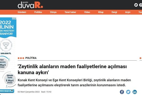 'Zeytinlik' üzerinden algı yapan gazetelere Enerji ve Tabii Kaynaklar Bakanlığı'ndan yanıt...