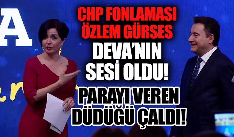 DEVA Partisi'nin programını CHP'ye yakınlığıyla bilinen Özlem Gürses sundu!
