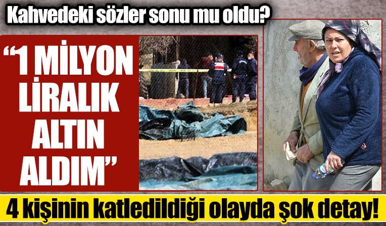 Edirne'de aynı aileden 4 kişi evde silahla vurulmuş halde bulunmuştu... 1 milyon liralık altın detayı...