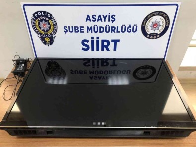 Siirt'te Evden Altin Ve Televizyon Çalan Hirsiz Tutuklandi