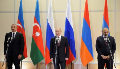 Putin, Azerbaycan Cumhurbaskani Aliyev Ve Ermenistan Basbakani Pasinyan Ile Görüstü