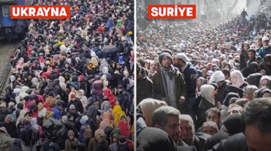 Ukrayna'da çekilen bu fotoğraf Suriye savaşının unutulmayan karesini akıllara getirdi