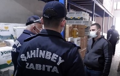 Gaziantep'te 15 Bin Litre Ayçiçek Yaginin Stoklandigi Ortaya Çikti