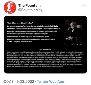 Fetullah Gülen'in öldüğüne dair iddialar
