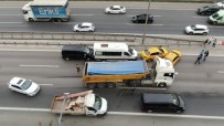 Atasehir TEM'de 5 Araç Birbirine Girdi, Kilometrelerce Kuyruk Olustu