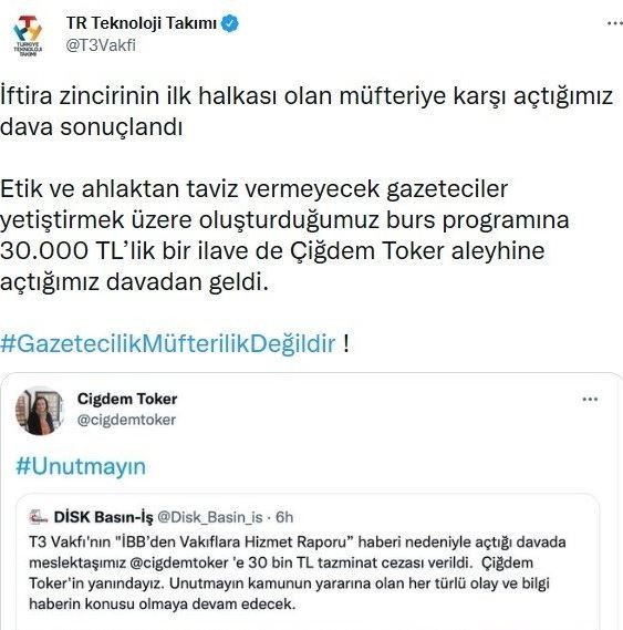 Haluk Bayraktar ve Selçuk Bayraktar'dan Sözcü Gazetesi yazarı Çiğdem Toker’e sert tepki