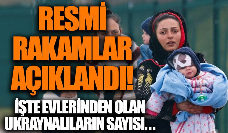 Birleşmiş Milletler resmi rakamları açıkladı! İşte evlerini terk etmek zorunda kalan Ukraynalı mültecilerin sayıları