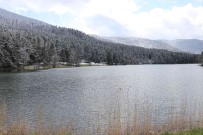 Gölcük Tabiat Parki Beyaz Örtüyle Kaplandi