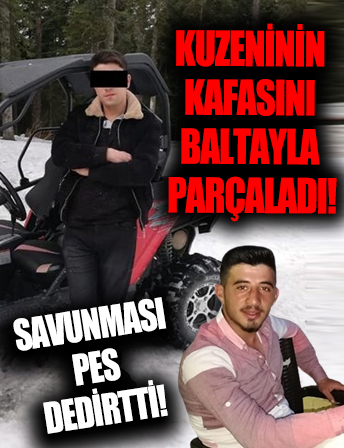 Kastamonu'da kuzenini kafasına baltayla vurarak öldüren zanlıya 15 yıl hapis