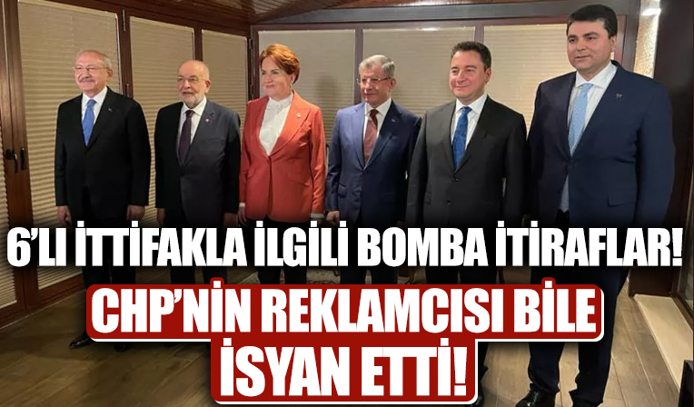 6'lı ittifak, CHP'nin reklamcısını bile isyan ettirdi!