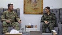 ABD teröristleri beslemeye devam ediyor: Göreve başlayan CENTCOM komutanı PKK'ya koştu