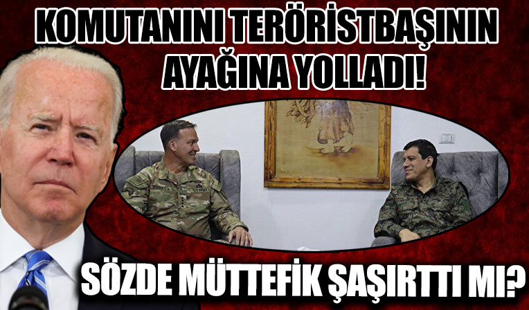 ABD teröristleri beslemeye devam ediyor: Göreve başlayan CENTCOM komutanı PKK'ya koştu