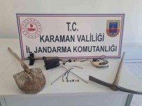 Karaman'da Kaçak Kazi Yapan Kisi Yakalandi Haberi