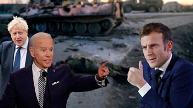 Macron'dan Biden ve Johnson'a gönderme: Soykırım denince Ukrayna'ya yardım edilmiyor