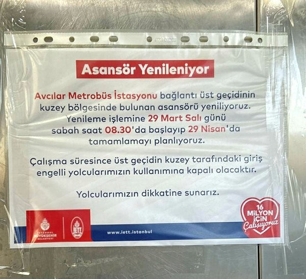 İETT mağduriyet yarattı! Bakıma alınan asansör nedeniyle engelli yaşlı ve bebeklileri zor durumda kaldı!