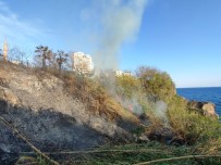 Falezlerde Kargilik Alandaki Yangin Korkuttu