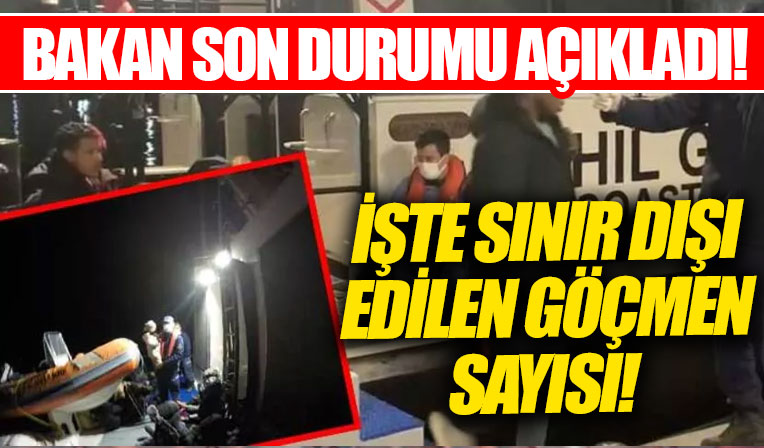 İçişleri Bakanlığı: 21 bin 87 düzensiz göçmen sınır dışı edildi