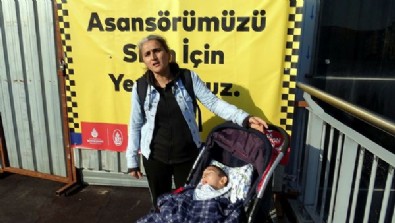 İETT mağduriyet yarattı! Bakıma alınan asansör nedeniyle engelli yaşlı ve bebeklileri zor durumda kaldı!