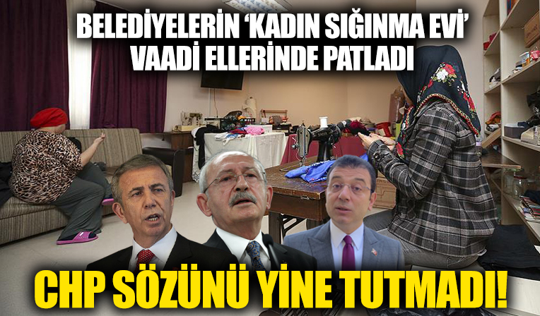 Kılıçdaroğlu'nun 'sığınma evi yapın' çağrısını dinlemediler! CHP’li belediyeler sözlerini tutmadı