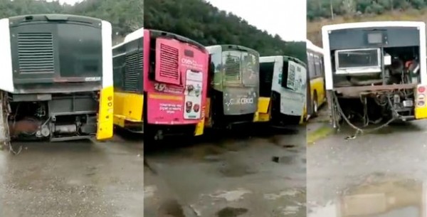 Bakım ihalesini CHP'li Özgür Karabat'a veren İETT'nin otobüs mezarlığı görüntülendi! Sosyal medyayı ayağa kaldıran video