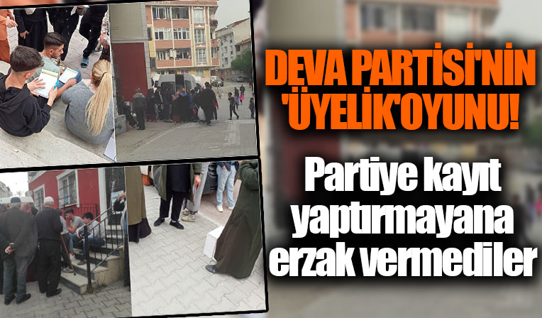 DEVA Partisi'nin 'üyelik' oyunu: Partiye kaydını yaptırana erzak dağıttılar