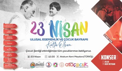 Atakum Belediyesi'nden 23 Nisan'da 'Çocuk Senligi'