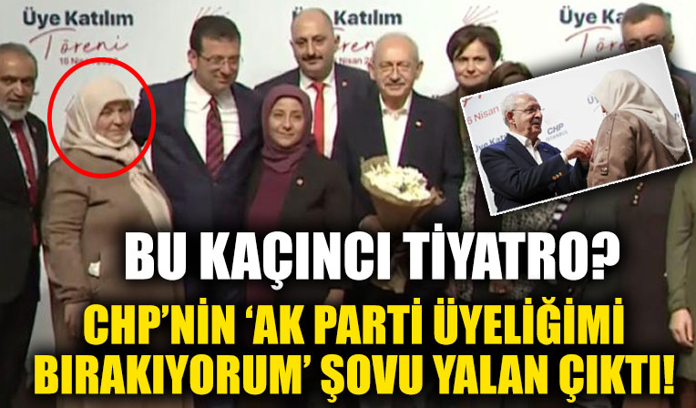 CHP'nin törenindeki 'üyelik şovu' yalan çıktı!