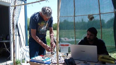 Hollandali Kus Bilimciler Antalya'da Gönüllü Kus Halkaliyor