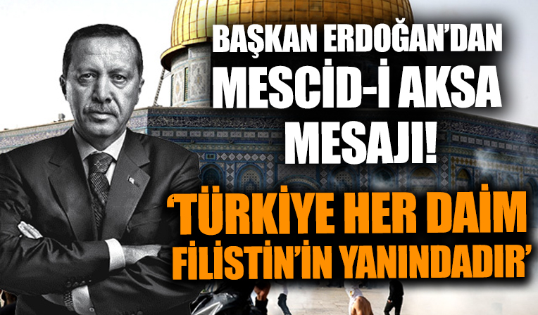 Mahmud Abbas'la görüşen Başkan Erdoğan'dan 'Mescid-i Aksa' mesajı