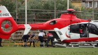 112 Hava Ambulansi Menenjit Hastasi Için Havalandi