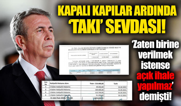 Ankara Büyükşehir Belediyesi'nde skandal! Kapalı kapılar ardında 'Takı sevdası'