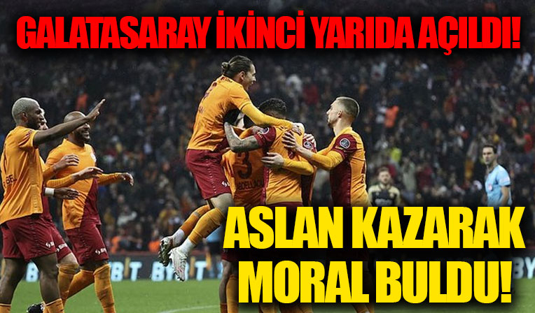 Galatasaray ikinci yarıda açıldı! Aslan, Yeni Malatyaspor karşısında moral buldu…