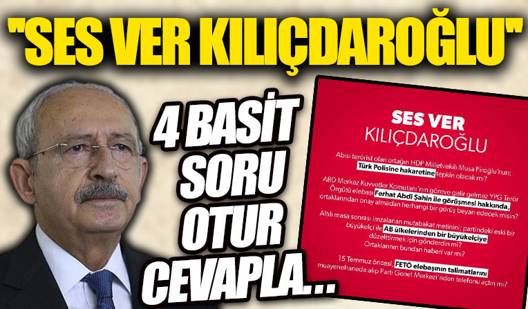 İçişleri Bakanı Süleyman Soylu '4 soru' sorup çağrıda bulundu: Ses ver Kılıçdaroğlu!
