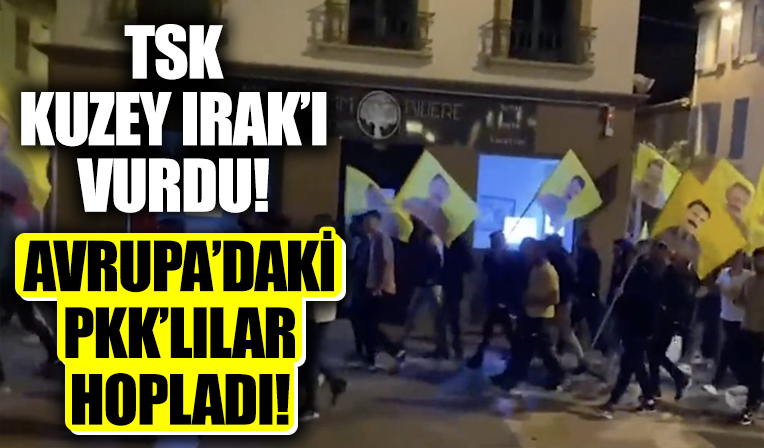 Pençe Kilit Operasyonu sonrası Fransa'da terör yandaşları sokaklara döküldü!