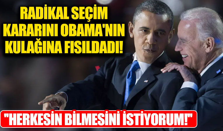 Biden Obama'nın kulağına fısıldadı: Tekrar başkan adayı olacağım