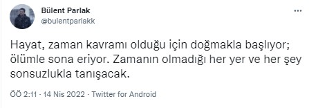 Bülent Parlak vefat etti!