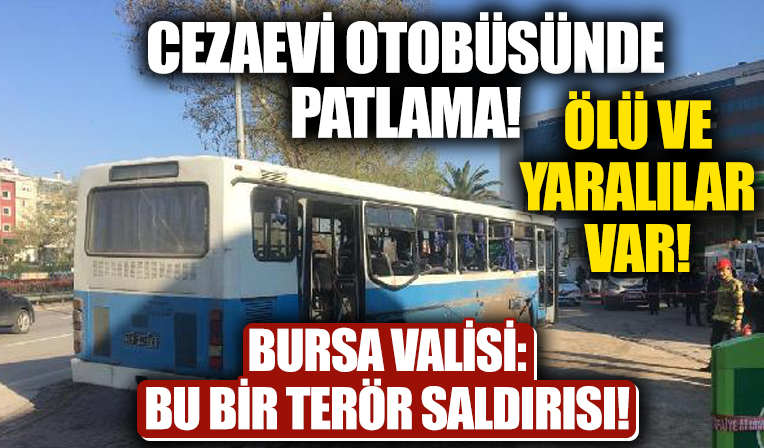 Bursa'da terör saldırısı! Direğin dibine bırakılan EYP cezaevi personelinin geçişi sırasında patlatıldı!