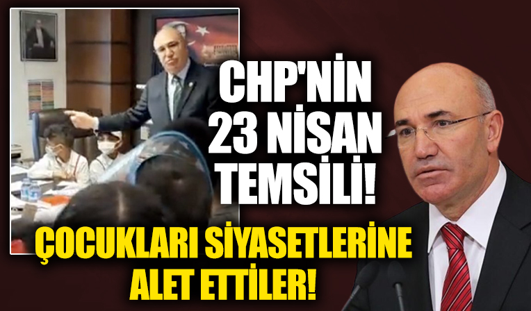 CHP'nin 23 Nisan temsili! Çocuklara dolar sorusu sordurdular!
