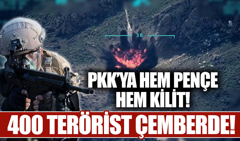 Terör örgütü PKK’ya Pençe-Kilit darbesi: Zap’ta 400 terörist köşeye sıkıştı!