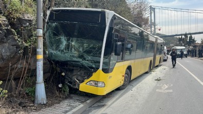Beykoz'da İETT otobüsü kaldırıma çıktı! Çok sayıda yaralı var